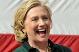 Hillary Clinton laughs