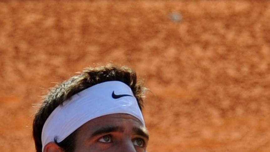 Del Potro pushed through his first match on the clay surface.