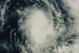 Cyclone weather satellite photo