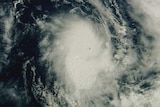 Cyclone weather satellite photo