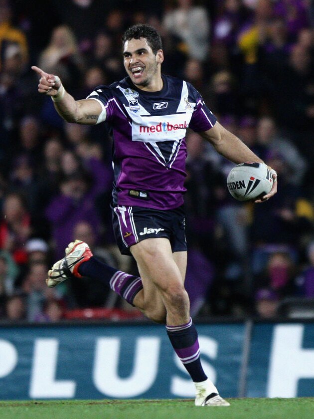 Runaway: Inglis bagged a hat-trick in the win.