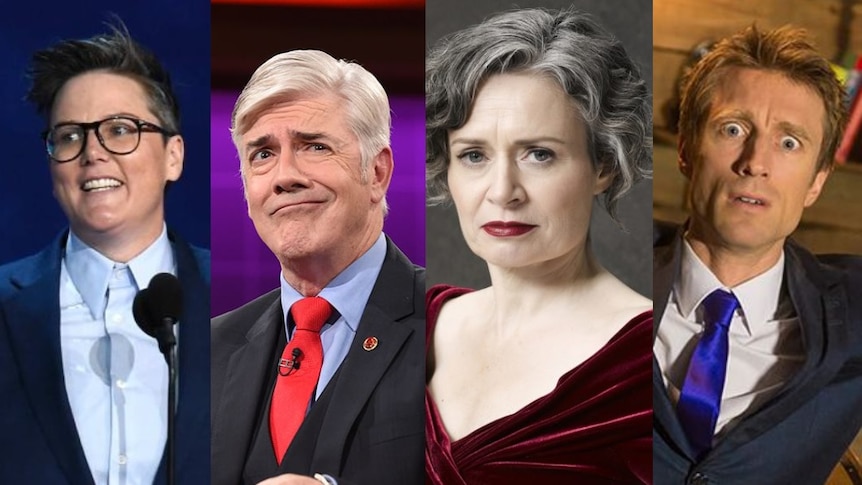 Hannah Gadsby, Shaun Micallef, Judith Lucy, Sammy J.