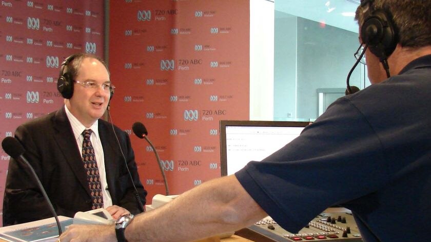 Treasurer Eric Ripper hits the airwaves to sell his budget.