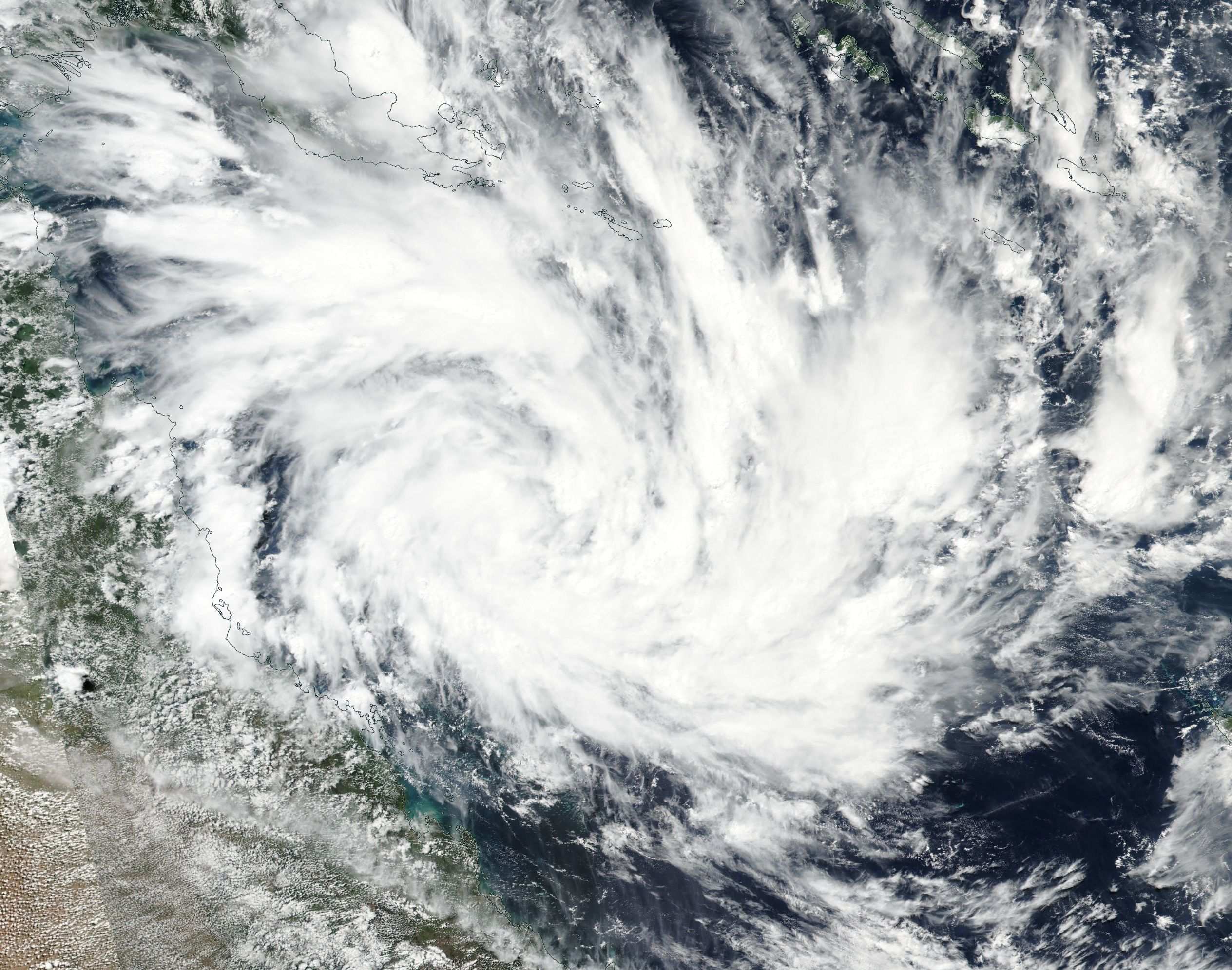 Cyclone Debbie Captured In Satellite Images From Space - ABC News