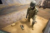 An improvised explosive device diorama at the Army Museum North Queensland