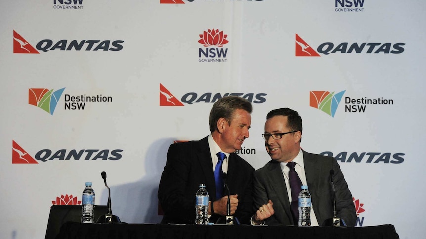 NSW Premier Barry O'Farrell and Qantas CEO Alan Joyce