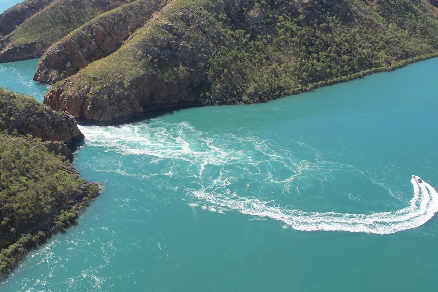 Horizontal Falls on the Kimberley coast.