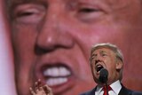 Republican US presidential nominee Donald Trump speaks as he accepts the nomination