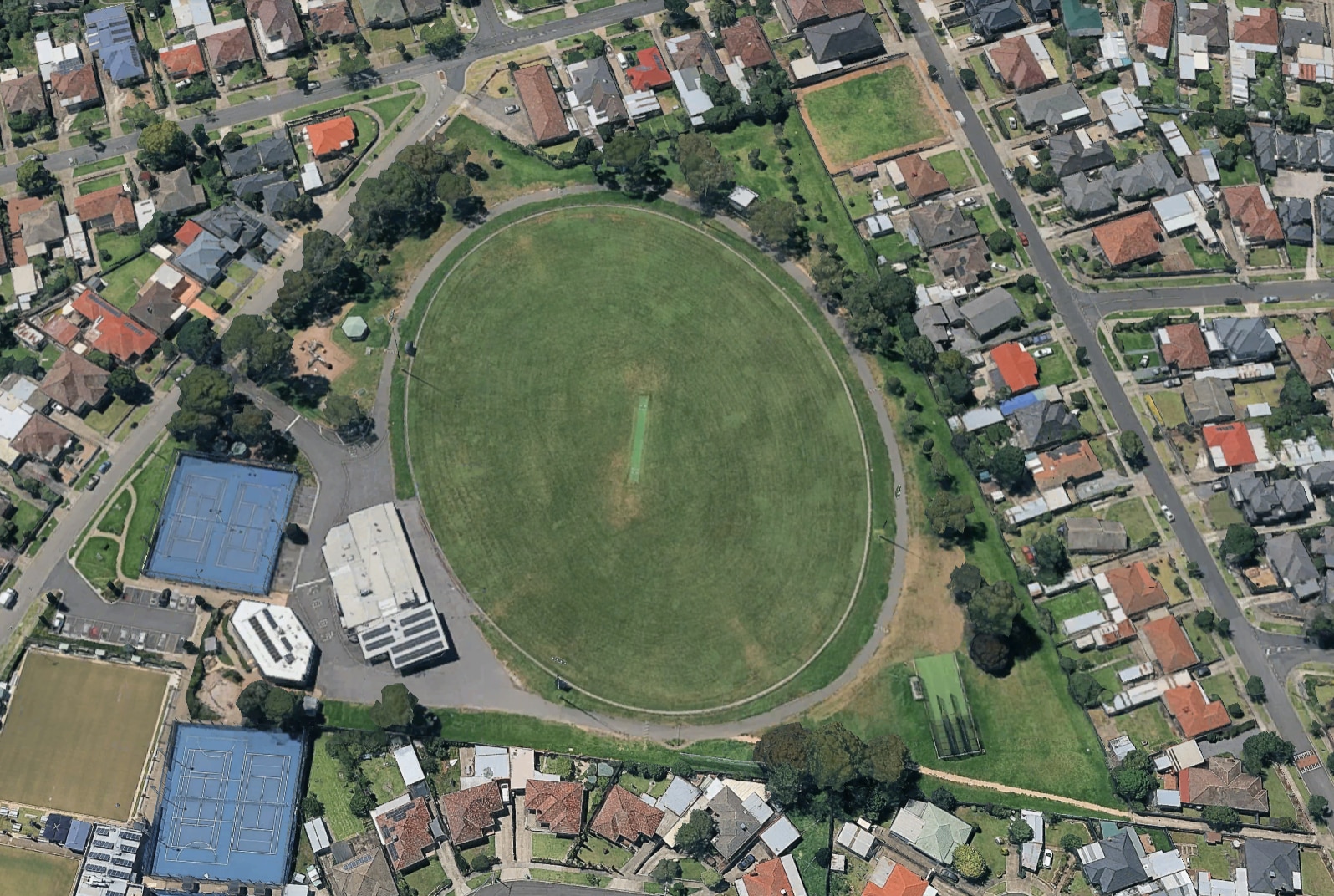Aerial view of Lalor Reserve
