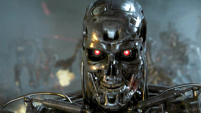 A Terminator from the film Terminator 2.