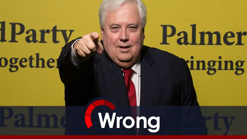 Clive Palmer wrong on infant mortality rates