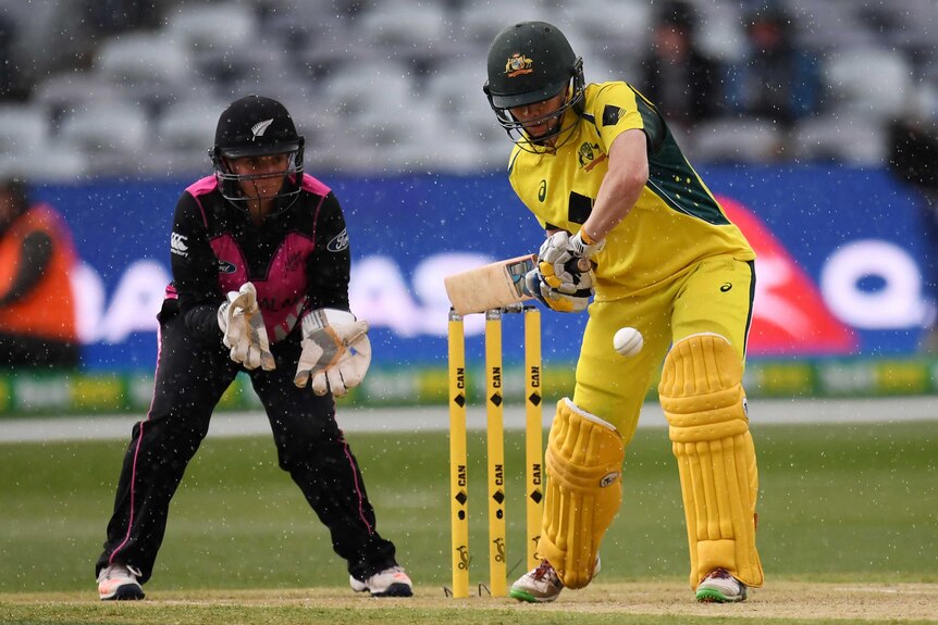 Alex Blackwell batting for Australia against New Zealand