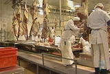 Workers in an abattoir (file)
