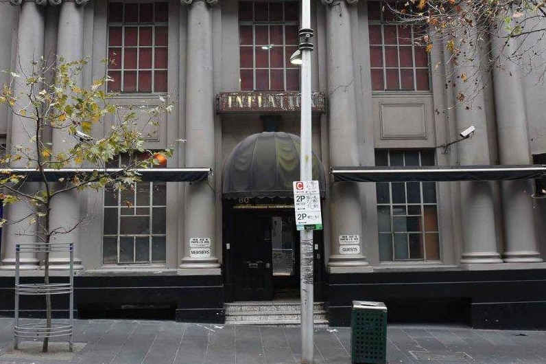 The exterior of the Inflation nightclub in Melbourne.