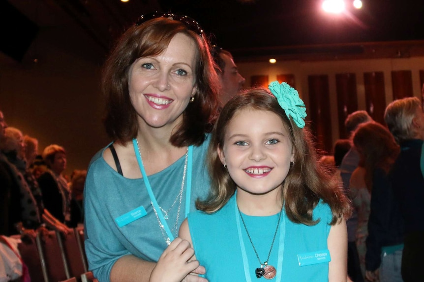 Sharon Bennett and her daughter Chelsea at the Sweet Adelines Convention and Competition in Hobart