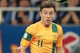 Oar lobs Socceroos into lead against Japan