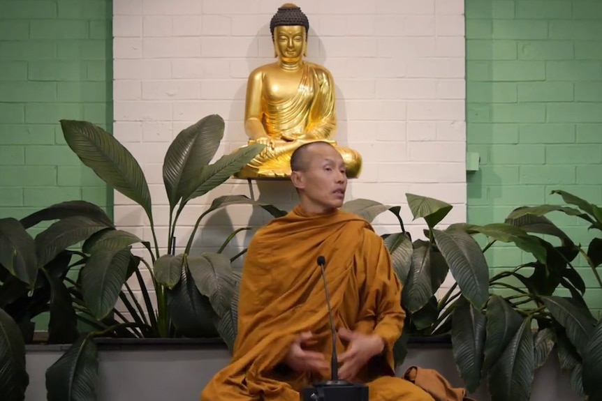 Ajahn Khemavaro from the forest monastery Wat Buddha Dharma in Wiseman's Ferry, NSW.