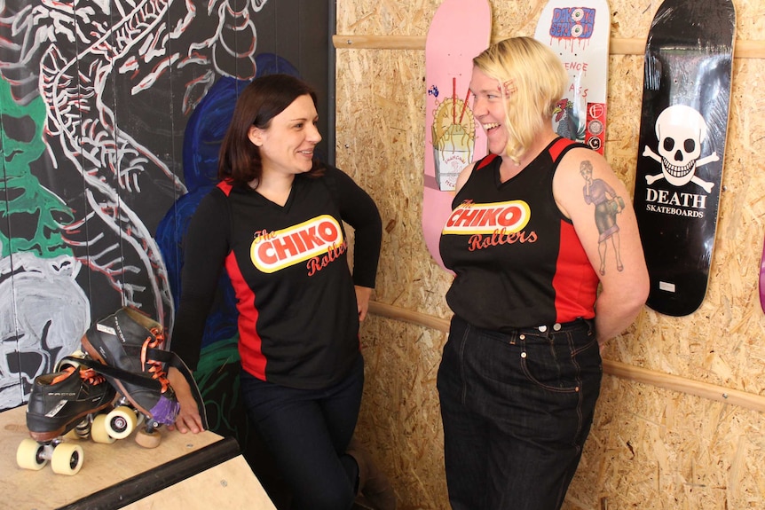 Nix Vicious and Library Fine are their roller derby names