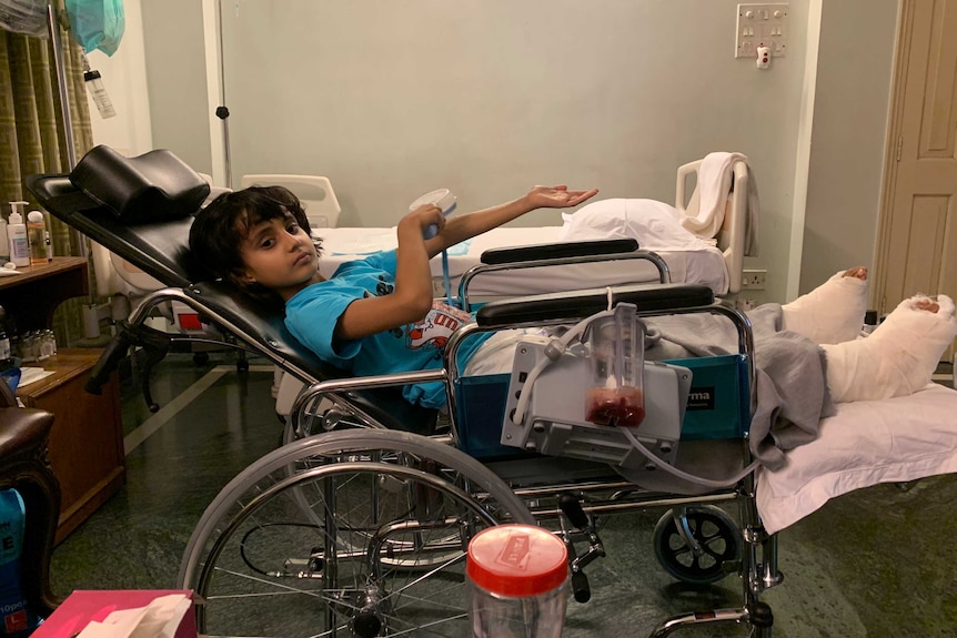 Dhanvi in hospital