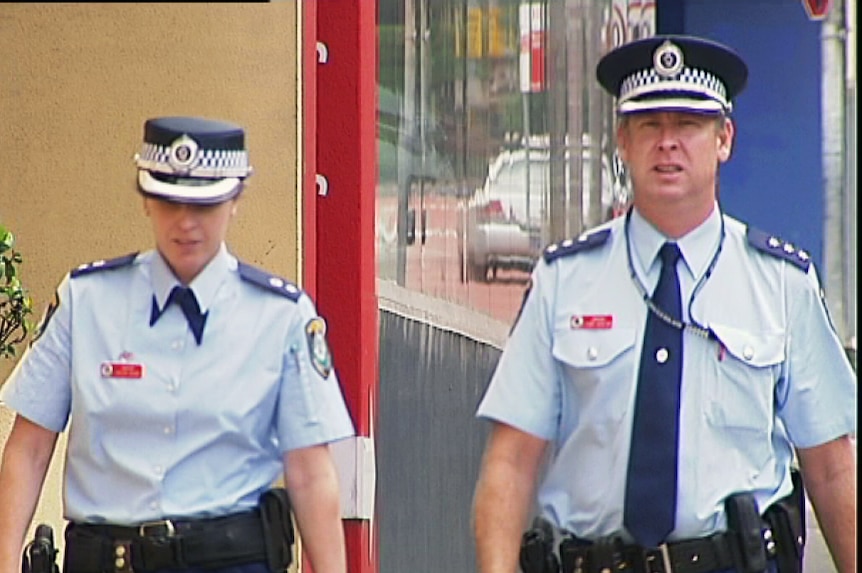Police Inspector Toby Austin arriving at Sydney's Glebe Coroner's Court for a finding into the death of Darren Neill