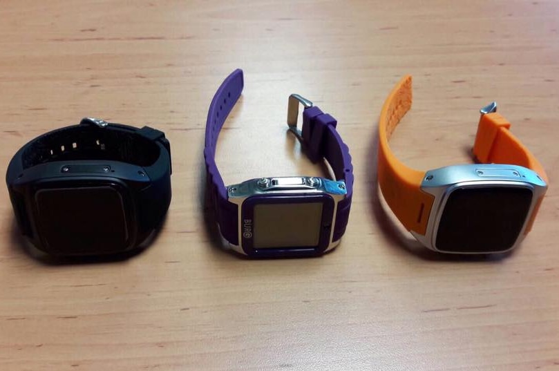 Three different types of smartwatches.