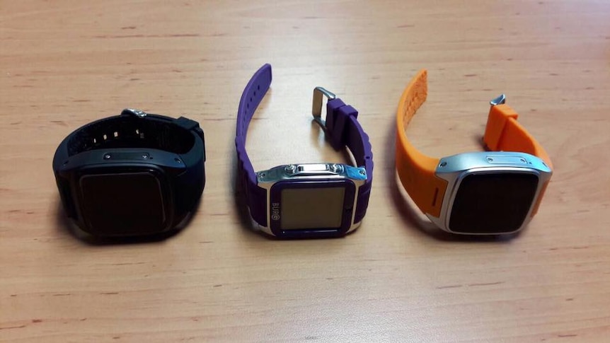 Three different types of smartwatches.