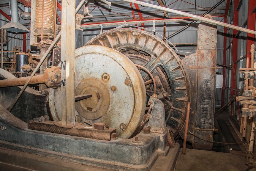 The old winder room at the Gwalia mine.