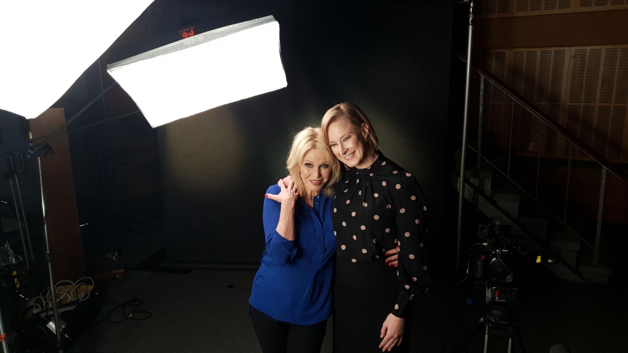 Joanna Lumley and Leigh Sales