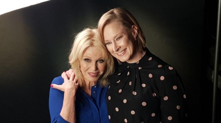 Joanna Lumley and Leigh Sales