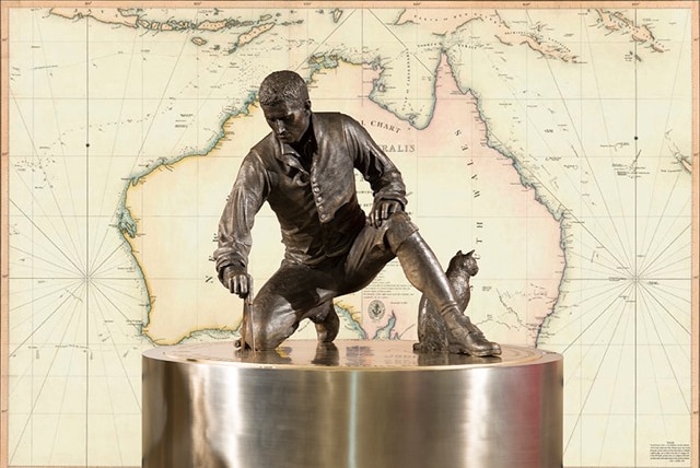 Matthew Flinders and his cat Trim were honoured with a statue at Port Lincoln.