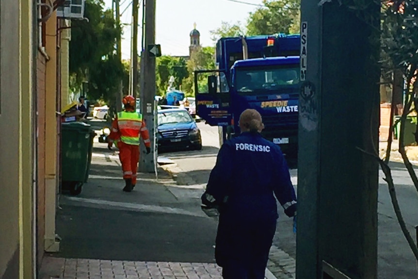 Street where a businessman's body was found in Brunswick East