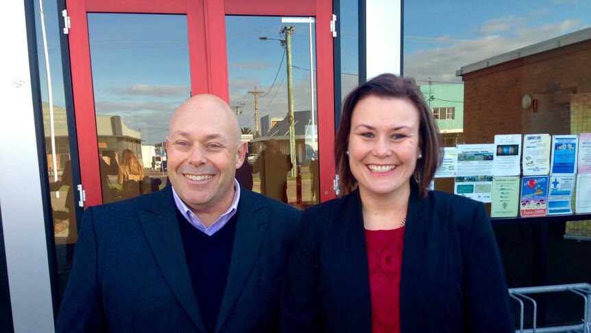 ALP candidates Tim Cox and Anita Dow.