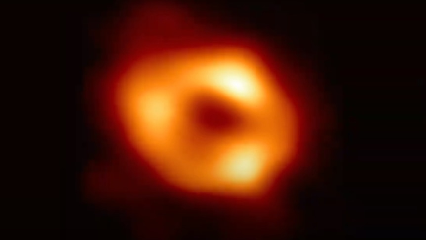 The first ever image of the black hole at the centre of the Milky Way.