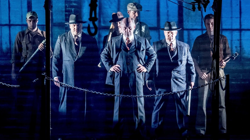 Joe Alessi (centre) as Louis in 'The Hook'