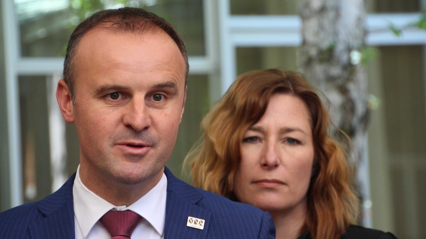 ACT Chief Minister Andrew Barr and Deputy Yvette Berry