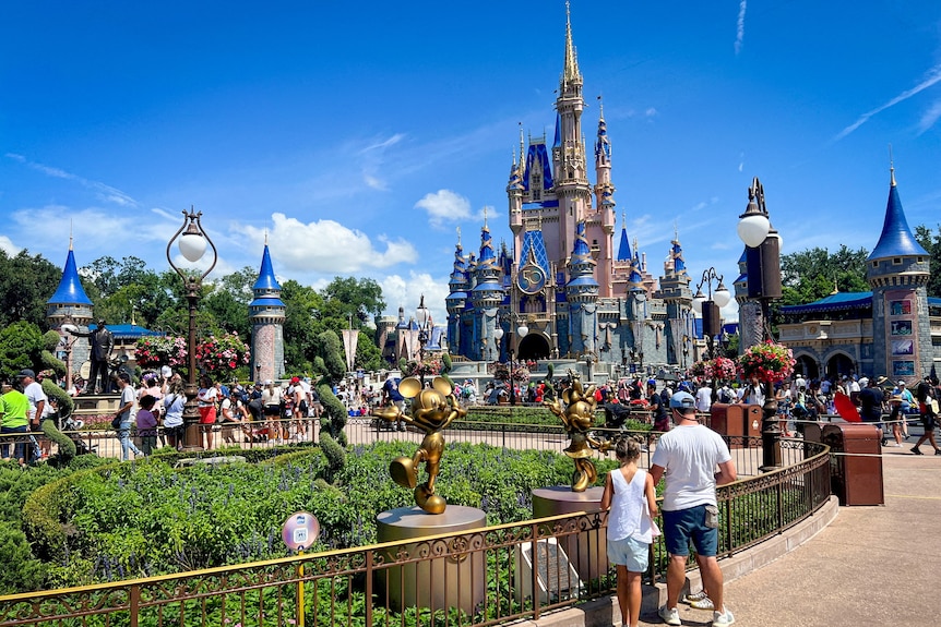 The castle at Disney World in Orlando Florida 