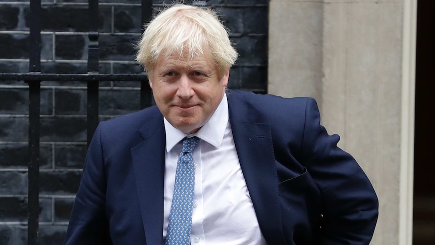 UK Prime Minister Boris Johnson leaves 10 Downing Street