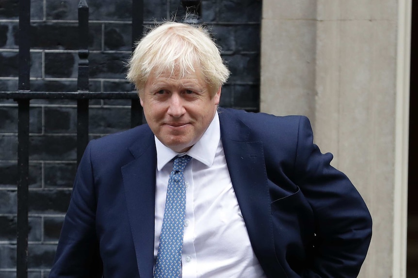 UK Prime Minister Boris Johnson leaves 10 Downing Street