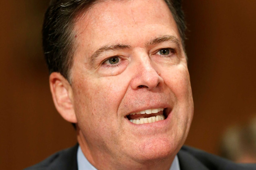 Head shot of James Comey