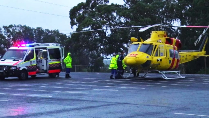 Paramedics at Doyalson crash