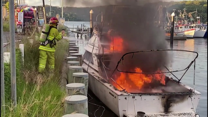Mother and baby narrowly escape horror boat explosion that left four in induced coma