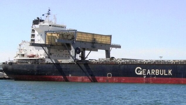 The cargo ship Weaver Arrow where a Newcastle stevedore was killed in 2012