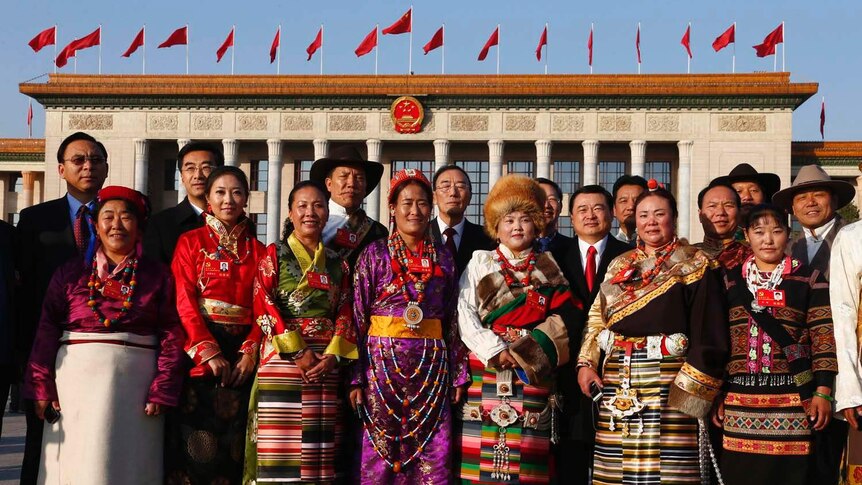 Tibetan delegates in Beijing