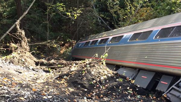 Amtrak train derailed in Vermont