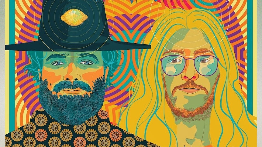 artwork of Dope Lemon's Angus Stone and Winston Surfshirt