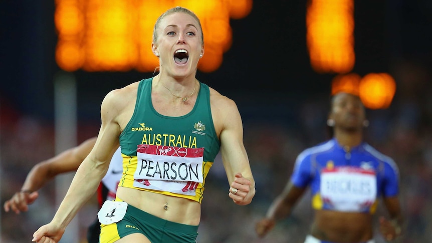 Pearson celebrates hurdles win