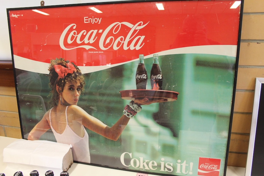 merchandise with the brand coca cola