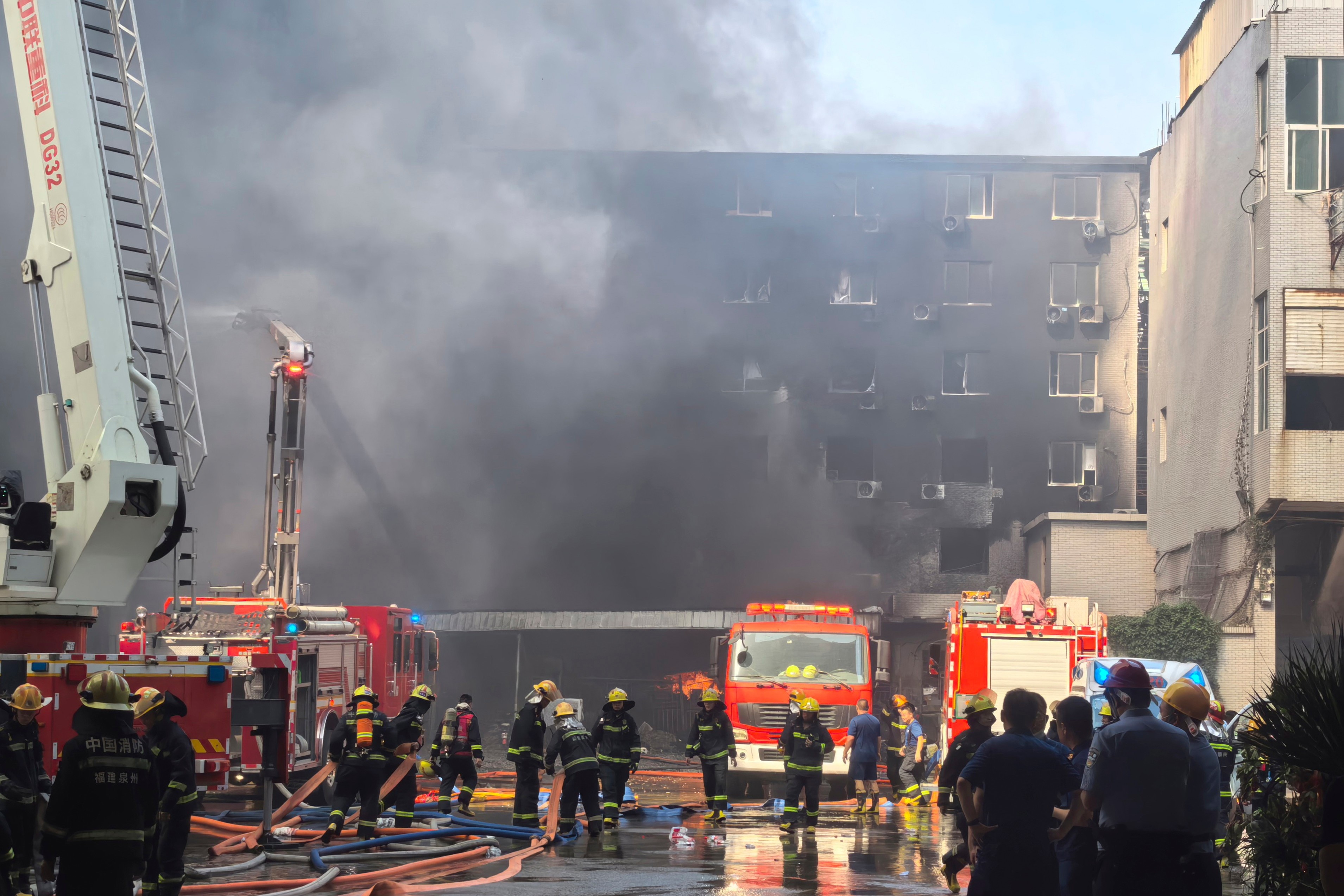 At least 28 killed in shoe factory fire in China, state media says