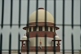 A general view of a dope at the top of India's Supreme Court.