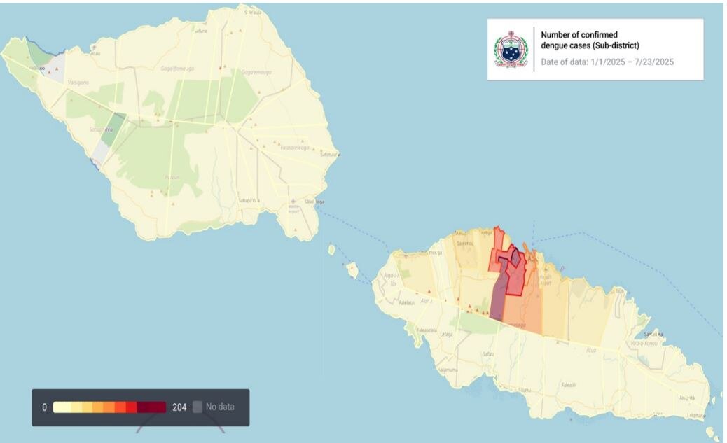 Another child dies from dengue as Samoa records 2,200 cases